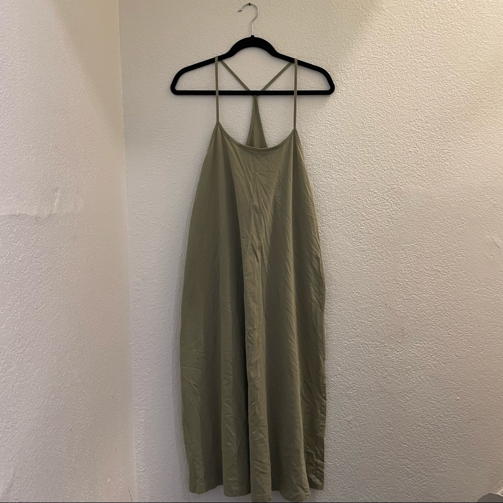 Flowy green maxi Zara dress Sz M
